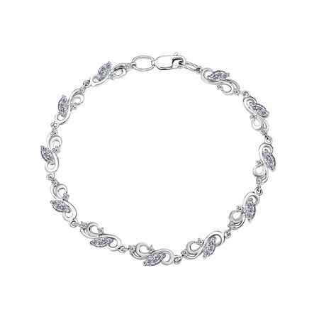 Серебряный браслет с фианитами 5890₽