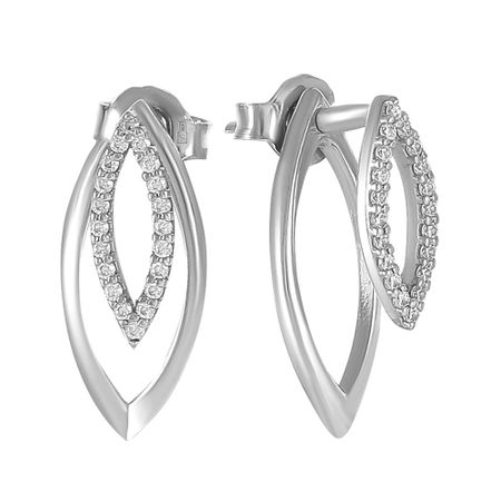 Серьги-пусеты TALANT из серебра с фианитами 1890₽