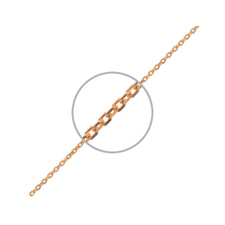 Золотой полновесный браслет Квадратный якорь с алмазной гранью 10460₽