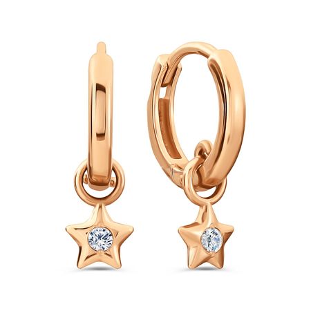 Золотые серьги с фианитами 31990₽