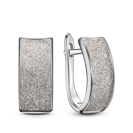 Серьги из серебра с глиттером 4490₽