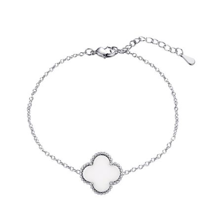 Серебряный браслет с керамикой и родированием 920₽