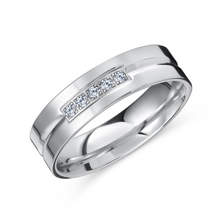 Золотое обручальное кольцо с фианитами 4 мм 57330₽