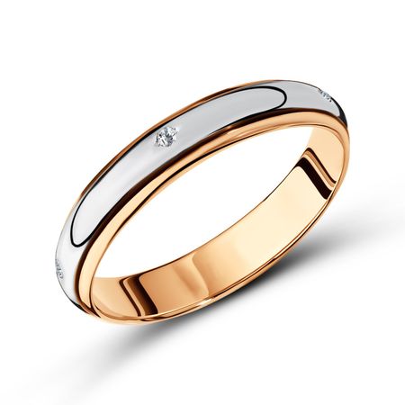 Золотое обручальное кольцо с фианитами 59210₽