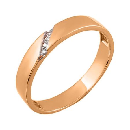Золотое обручальное кольцо с бриллиантами 10990₽
