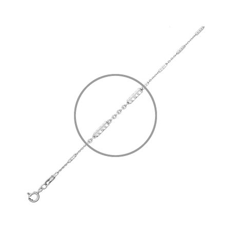 Серебряный браслет с родированием р 17-20 4350₽