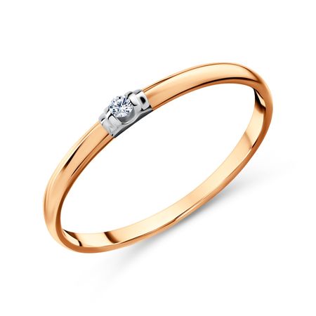 Золотое кольцо с бриллиантом 21990₽