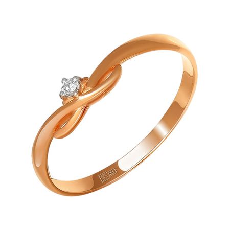 Золотое кольцо с бриллиантом 24990₽
