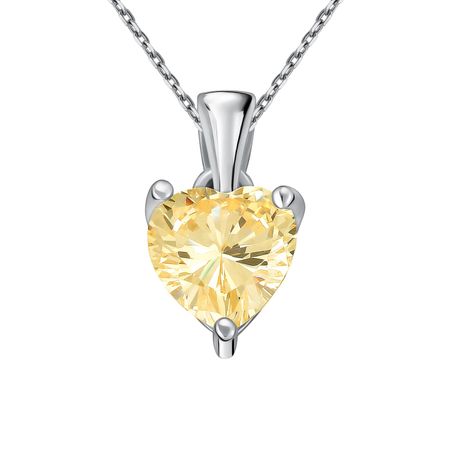 Серебряная подвеска с фианитом и родированием 1290₽