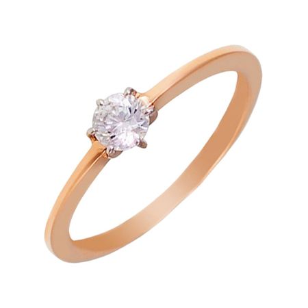 Золотое кольцо с фианитом 21010₽