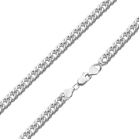 Серебряный браслет Двойной ромб с родированием 2090₽