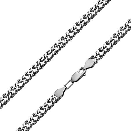 Серебряный браслет Двойной ромб с чернением 1890₽