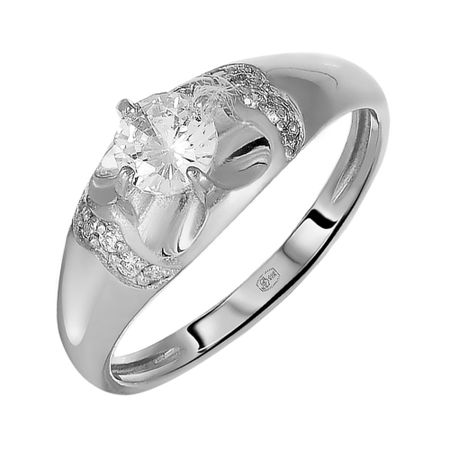 Кольцо из серебра с фианитами 900₽