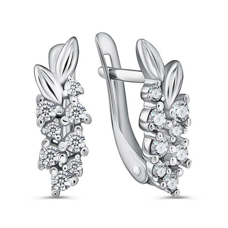 Серебряные серьги с фианитами 1790₽