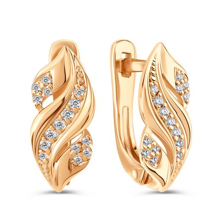 Серьги из серебра с фианитами 1490₽