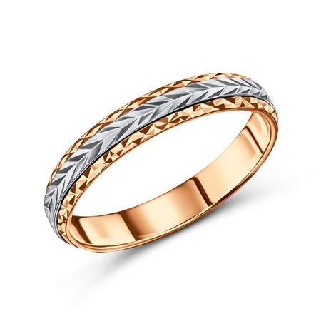 Золотое обручальное кольцо с вращающейся вставкой 4 мм 46700₽