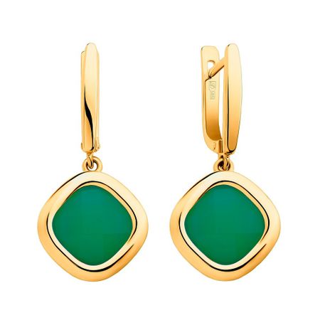 Золотые серьги с агатами 84990₽