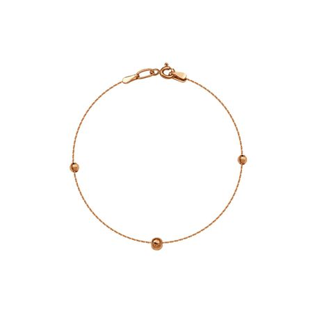 Золотой полновесный браслет Якорь с шариками 13990₽