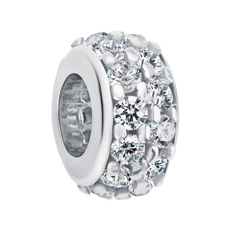 Серебряный шарм с фианитами 990₽