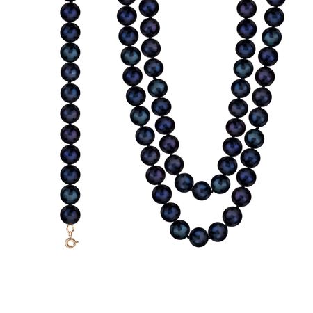 Бусы с жемчугом и золотым замком 19490₽