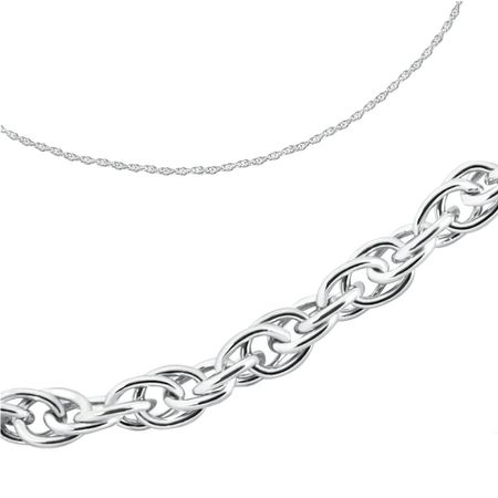 Серебряная цепочка Корда с родированием 1390₽