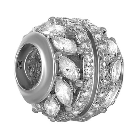 Подвеска-шарм из серебра с фианитами 1590₽