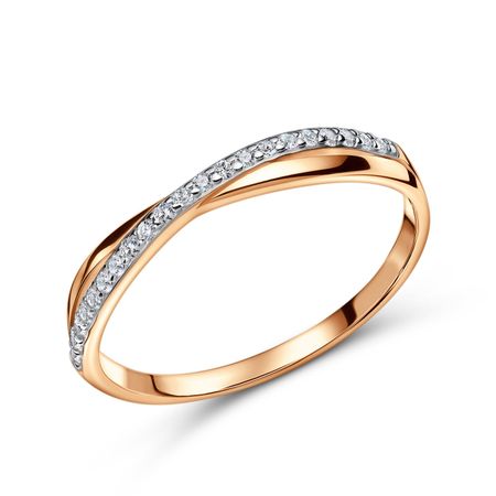 Золотое кольцо с фианитами 8990₽