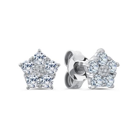 Серебряные серьги с фианитами 1190₽