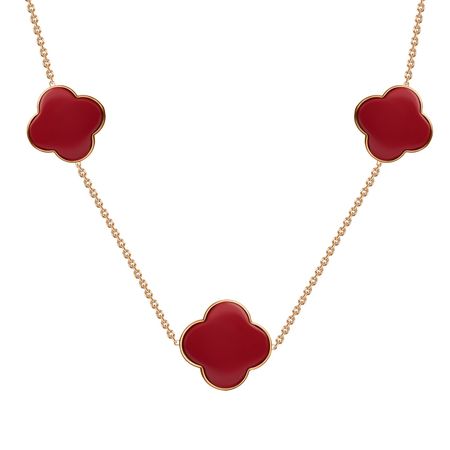 Золотое колье с кораллами из коллекции КЛЕВЕР 164990₽
