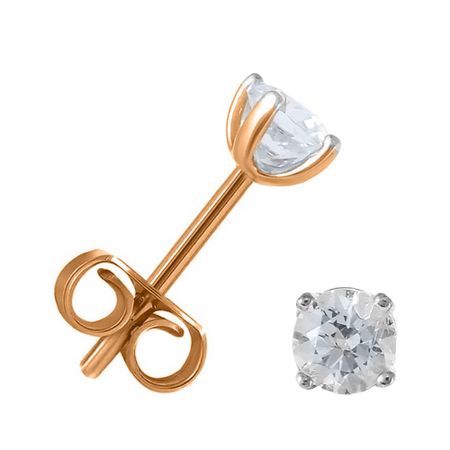 Серебряные серьги с фианитами и позолотой 790₽