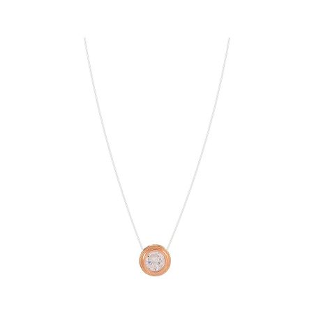 Серебряное колье на леске с фианитом и позолотой 990₽