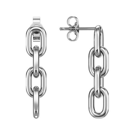 Серебряные серьги Ролло с родированием 2990₽