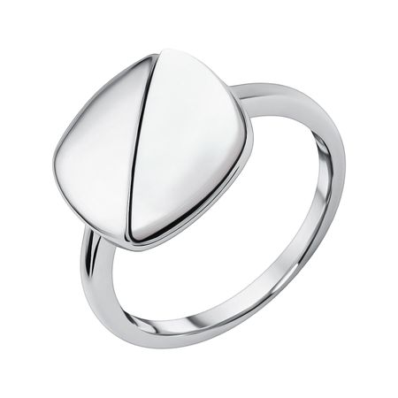 Серебряное кольцо с перламутром и родированием 4090₽