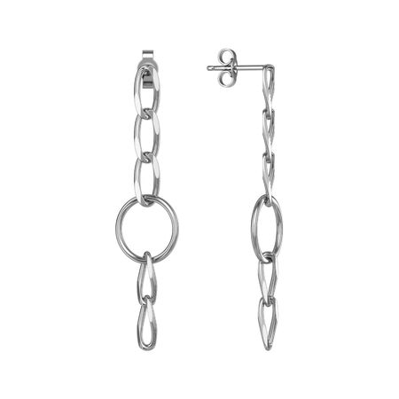 Серебряные серьги с родированием 2990₽