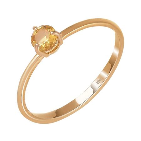 Кольцо детское TALANT из золота с цитрином 12490₽