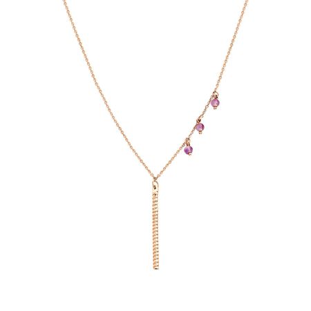 Серебряное колье с аметистом р 38-42 1140₽