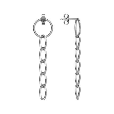 Серебряные серьги с родированием 2990₽