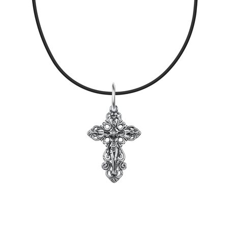 Серебряный крест с чернением 790₽