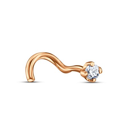 Золотой пирсинг с бриллиантом 7490₽
