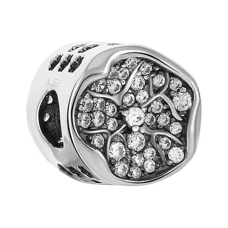 Подвеска-шарм Цветок из серебра с фианитами 1870₽