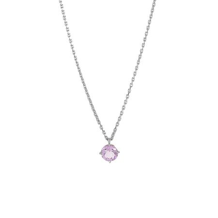 Серебряное колье с аметистами и родированием р 40-50 1950₽