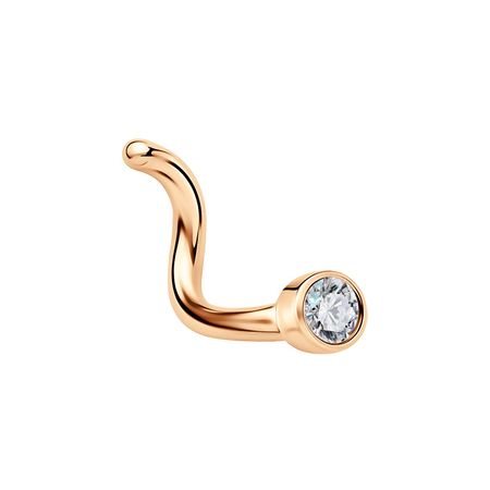 Золотой пирсинг с фианитом 2990₽