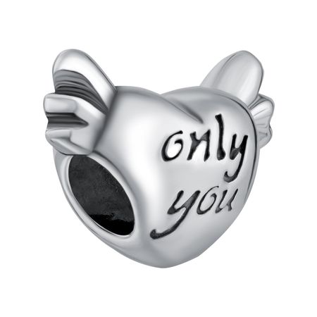 Серебряный шарм Only you с чернением 1060₽