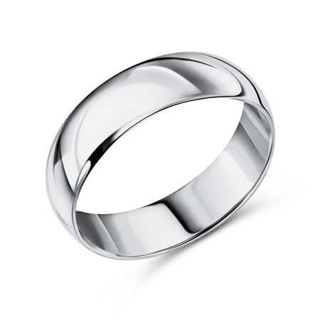 Серебряное обручальное кольцо 6 мм 2990₽