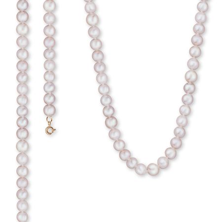 Бусы с жемчугом и золотым замком 14490₽