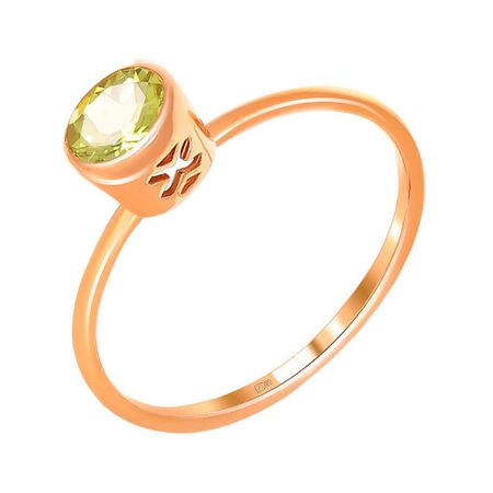 Кольцо детское TALANT из золота с хризолитом 7990₽