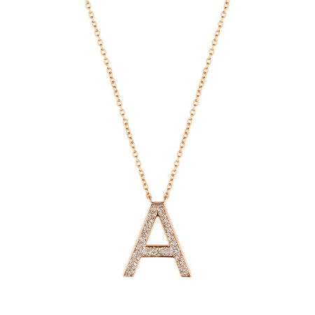Серебряное колье буква А с глиттером и позолотой 1450₽