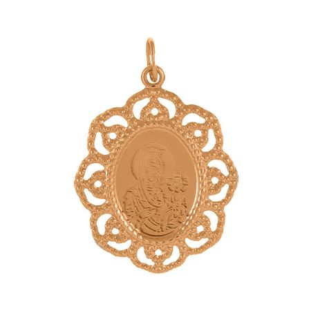 Золотая подвеска Икона Иверская Божия Матерь 21230₽