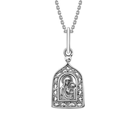 Серебряная подвеска Икона с чернением 500₽