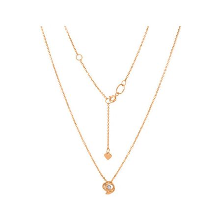 Золотое колье с бриллиантом 41990₽